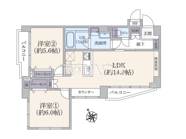 間取図　【吉祥寺オリンピックマンション】
