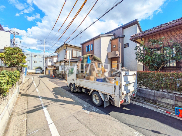 接道状況および現場風景　【立川市幸町４丁目】