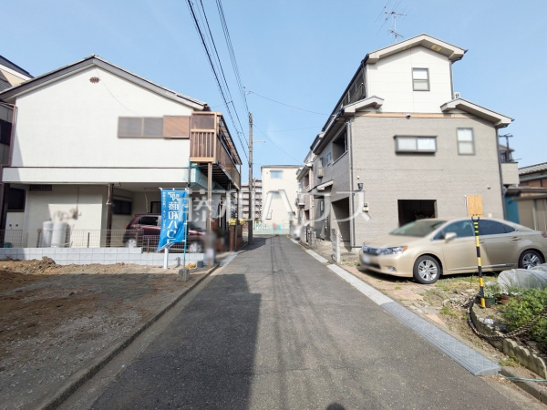 接道状況および現場風景　【志木市上宗岡５丁目】