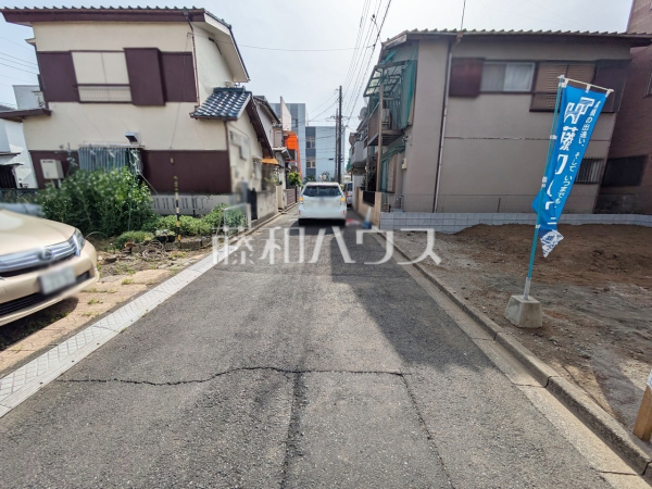 接道状況および現場風景　【志木市上宗岡５丁目】