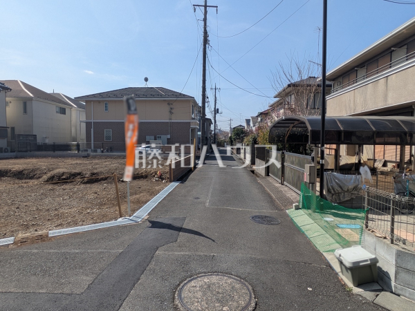接道状況および現場風景　【日野市東豊田１丁目】