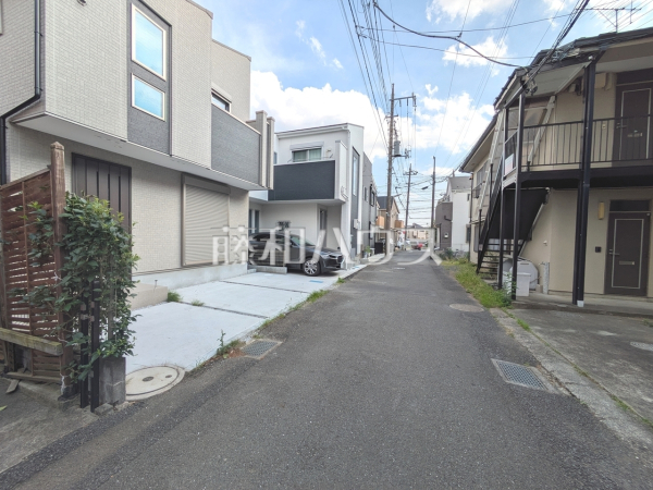 接道状況および現場風景　【調布市下石原２丁目】