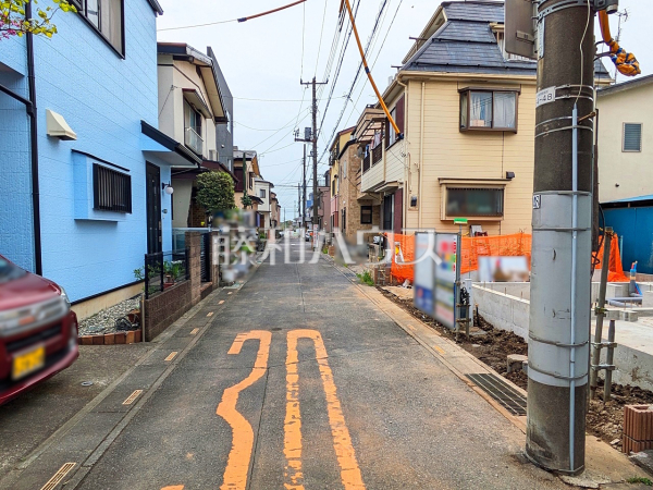 接道状況および現場風景　【富士見市水谷東２丁目】