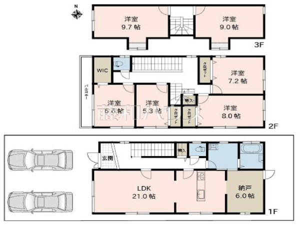間取図　【春日井市林島町４丁目】