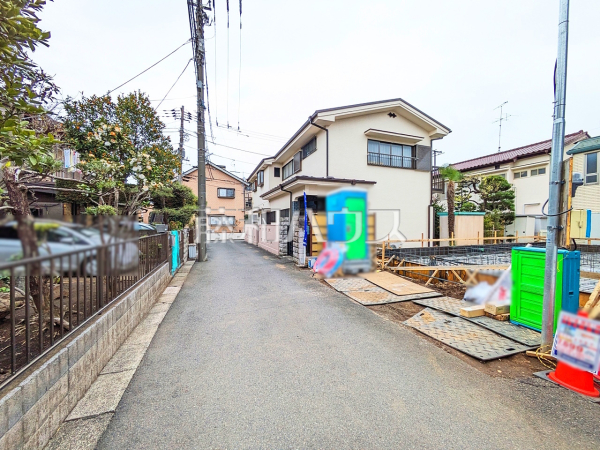 接道状況および現場風景　【国分寺市東元町２丁目】