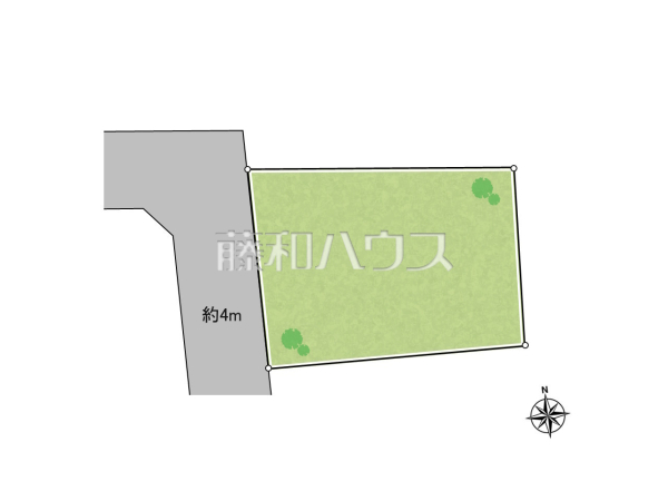 全体区画図　【小平市大沼町４丁目】