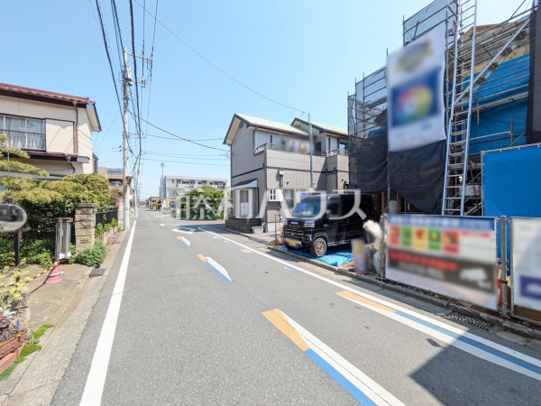 接道状況および現場風景　【武蔵村山市大南２丁目】