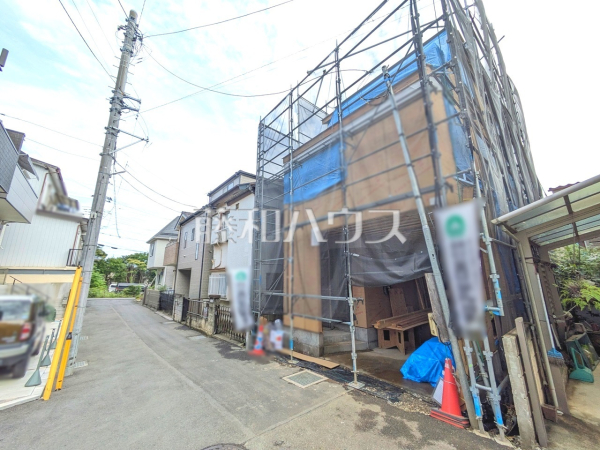接道状況および現場風景　【所沢市大字上安松】