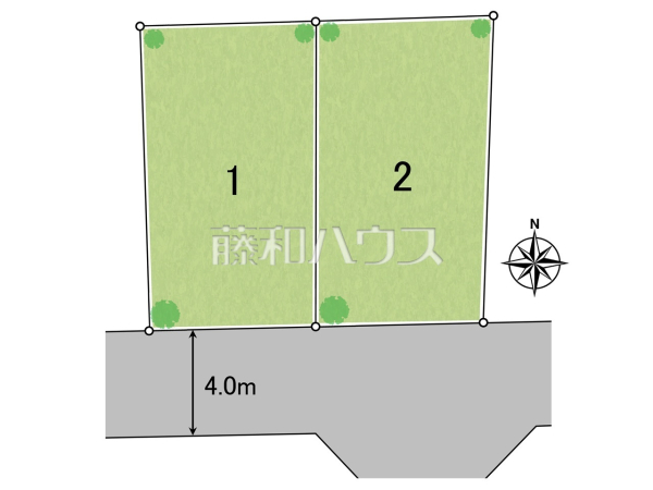 全体区画図　【所沢市けやき台１丁目】