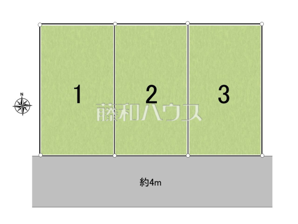 全体区画図　【福岡市西区小戸３丁目】