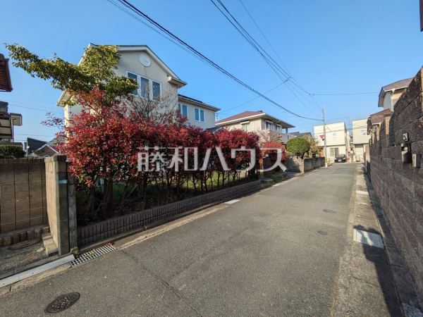 接道状況および現場風景　【福岡市西区小戸３丁目】