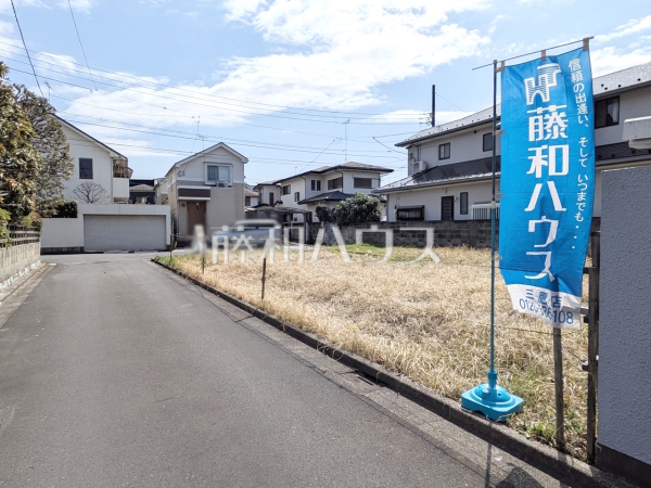 接道状況および現場風景　【三鷹市大沢５丁目】