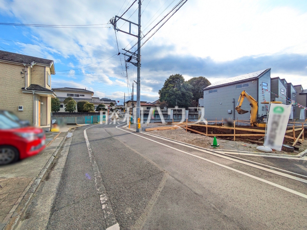 接道状況および現場風景　【東大和市芋窪４丁目】