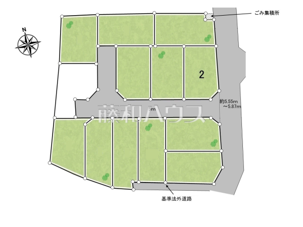 全体区画図　【東大和市芋窪４丁目】
