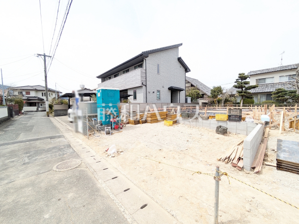 2号棟　接道状況および現場風景　【福岡市南区桧原１丁目】