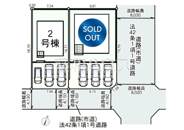 全体区画図　【福岡市南区桧原１丁目】