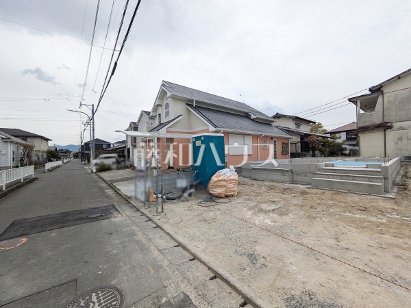 2号棟　接道状況および現場風景　【福岡市南区警弥郷３丁目】