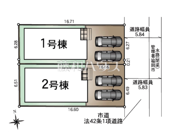 全体区画図　【福岡市南区警弥郷３丁目】