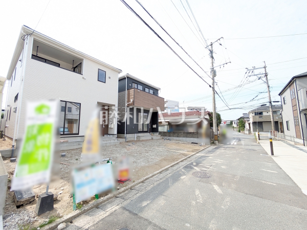 2号棟　接道状況および現場風景　【福岡市南区警弥郷３丁目】