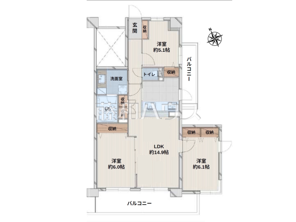間取図　【アドリーム分倍河原】