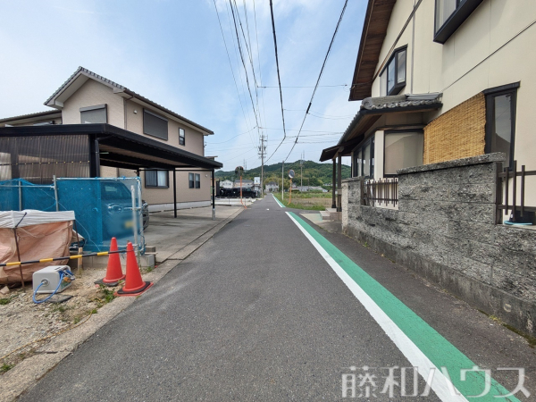 接道状況および現場風景　【小牧市大字林】