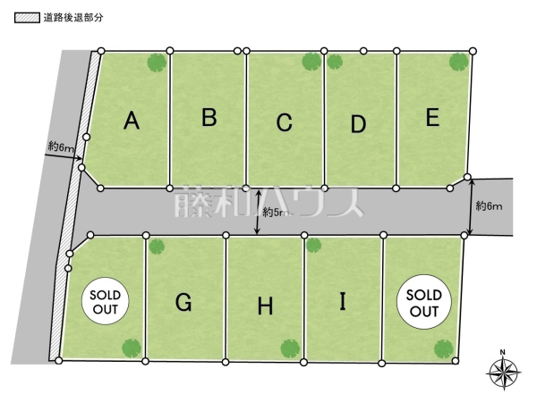 全体区画図　【西東京市芝久保町４丁目】