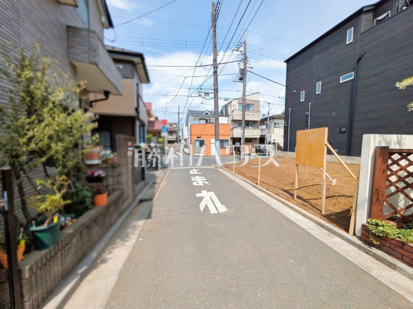 接道状況および現場風景　【中野区丸山２丁目】