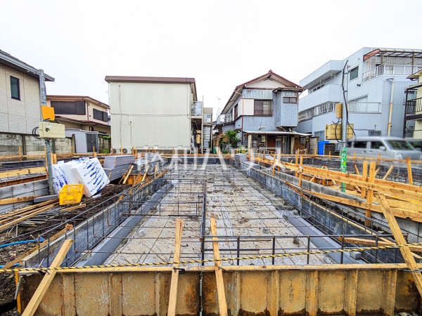 ２号棟　外観　【八王子市台町１丁目】ここに住む方を想像して、着々と建築しております！　
