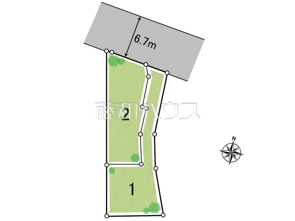 全体区画図　【練馬区下石神井１丁目】