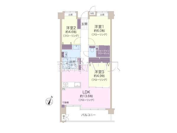 間取図　【ダイアパレス志木Ⅱ】