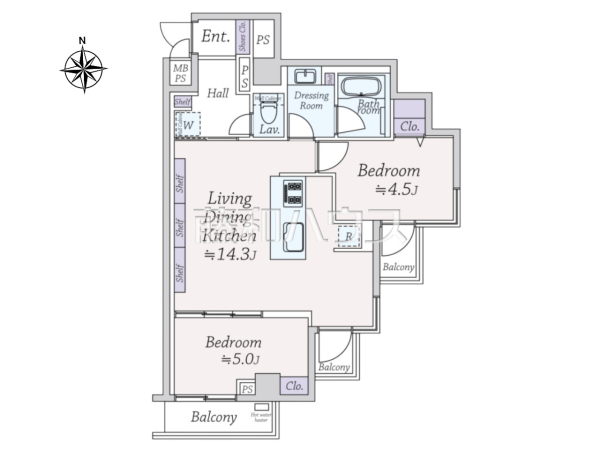 間取図　【ライオンズマンション高円寺北】