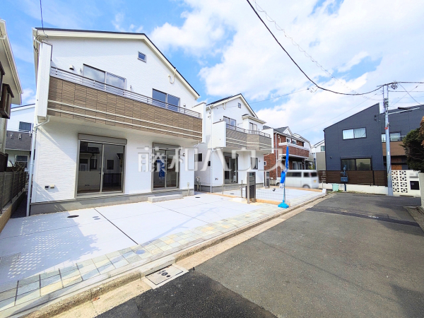 接道状況および現場風景　【三鷹市北野２丁目】
