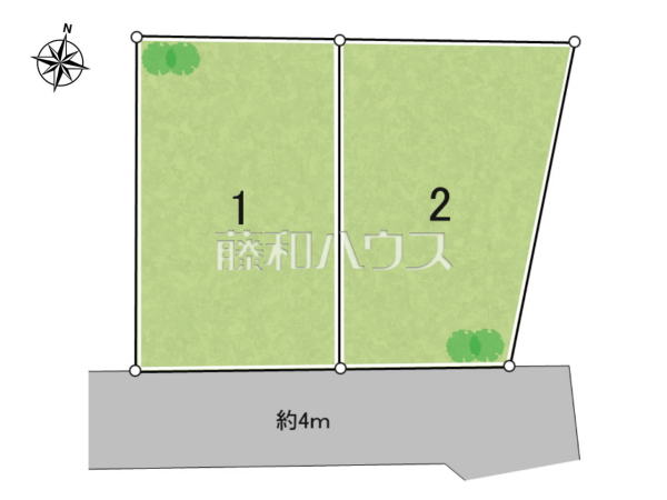全体区画図　【三鷹市北野２丁目】