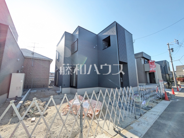 6号棟　接道状況および現場風景　【福岡市早良区田村２丁目】