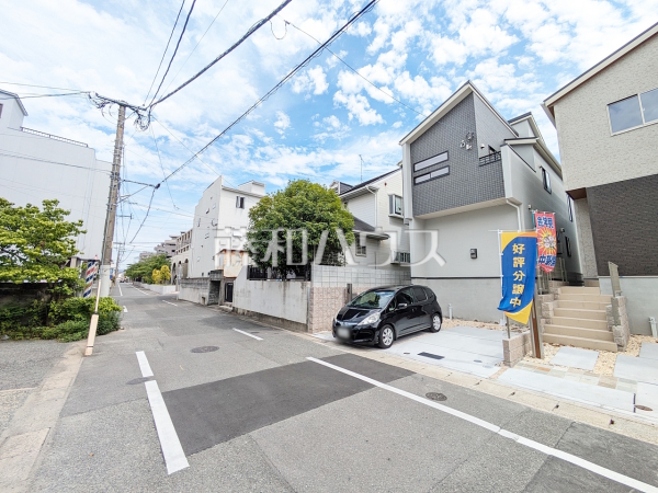 7号棟　接道状況および現場風景　【福岡市南区長住３丁目】