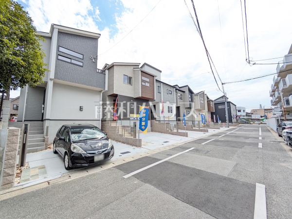 7号棟　接道状況および現場風景　【福岡市南区長住３丁目】