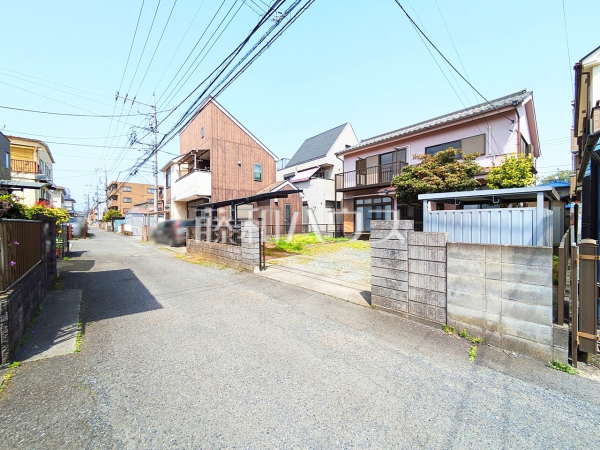 接道状況および現場風景　【八王子市暁町１丁目】