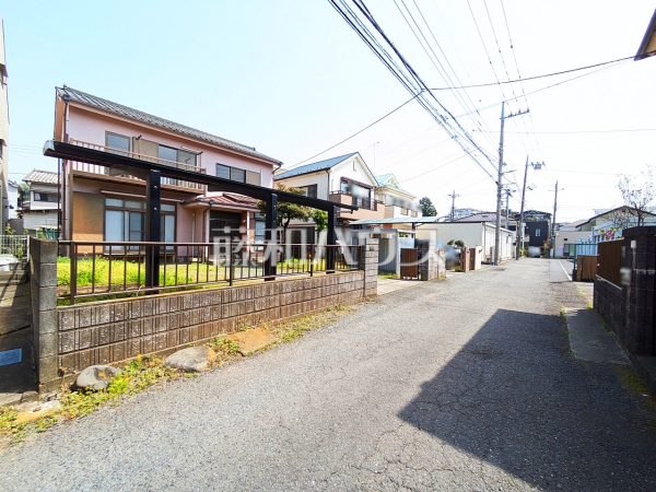 接道状況および現場風景　【八王子市暁町１丁目】