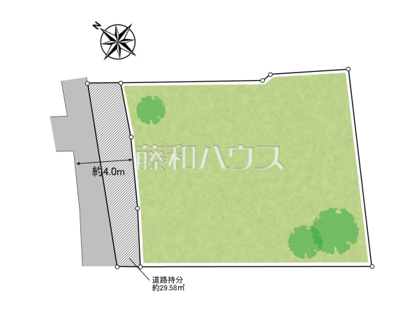 広々とした66坪の敷地面積！
ガーデニング・家庭菜園も十分できそうですね。