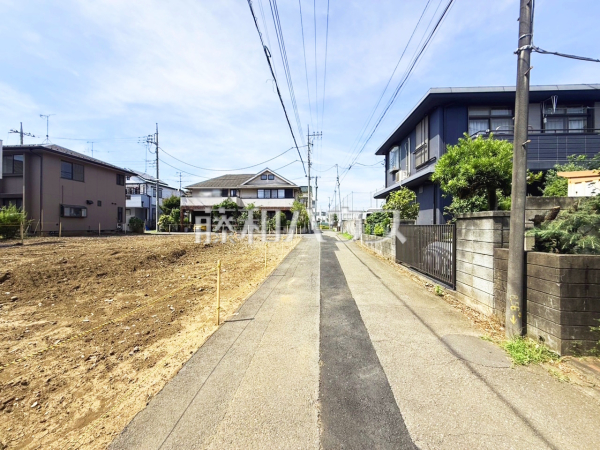 接道状況および現場風景　【小金井市前原町３丁目】