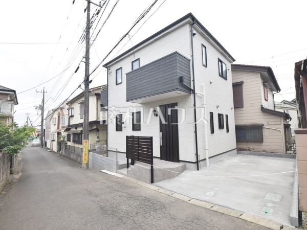 接道状況および現場風景　【所沢市大字上安松】