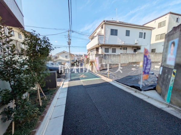 接道状況および現場風景　【中野区南台４丁目】