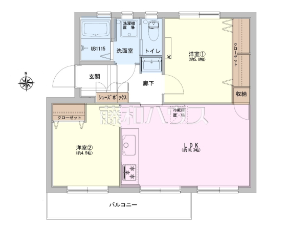 間取図　【高幡台団地】