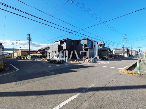 接道状況および現場風景　【北名古屋市中之郷八反】