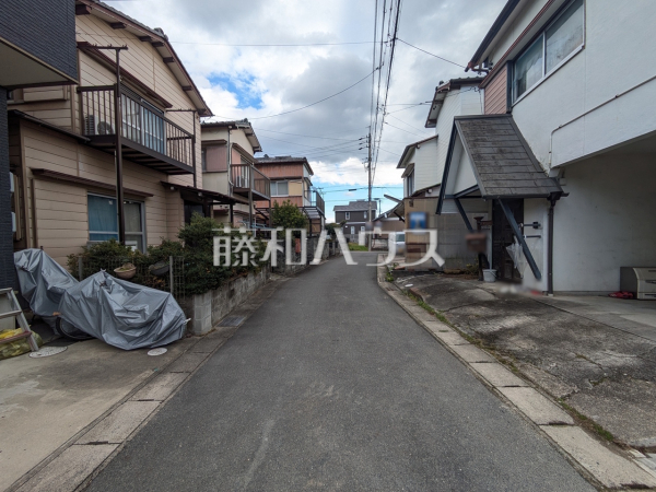 接道状況および現場風景　【春日井市東神明町２丁目】