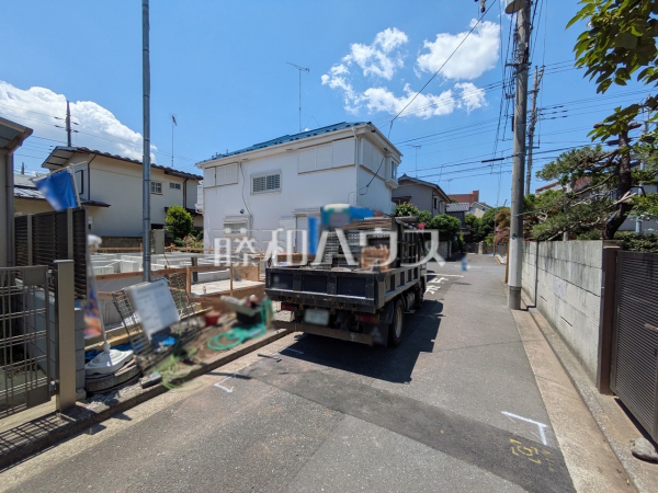 接道状況および現場風景　【立川市栄町１丁目】