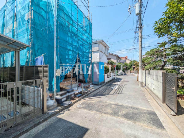 接道状況および現場風景　【立川市栄町１丁目】