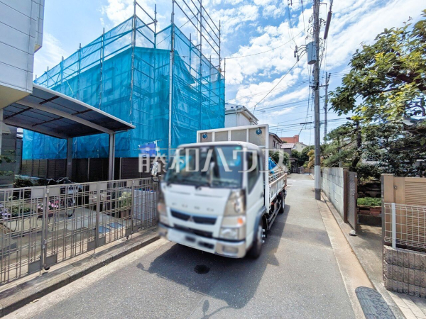 接道状況および現場風景　【立川市栄町１丁目】