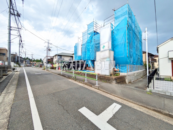 接道状況および現場風景　【昭島市福島町１丁目】 平日のご案内も可能です。まずはお気軽にお問合せ下さいませ。 