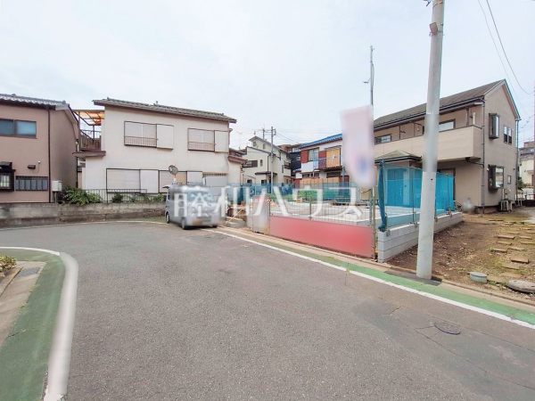 接道状況および現場風景　【富士見市鶴瀬東２丁目】